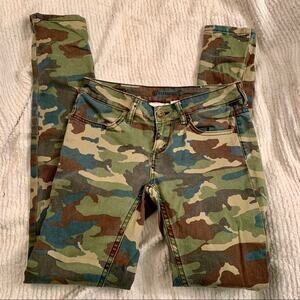 CAMOUFLAGE CAMO SKINNY COTTON ELASTANE JEANS 26